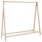 Clothes Rack with Shelves 106x34x102 cm Bamboo