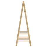 Clothes Rack with Shelves 106x34x102 cm Bamboo - 45-Degree Angle