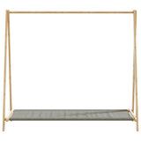 Clothes Rack with Shelves 106x34x102 cm Bamboo - Top-Down View