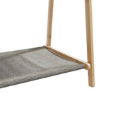 Clothes Rack with Shelves 106x34x102 cm Bamboo - Low Angle