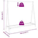 Clothes Rack with Shelves 106x34x102 cm Bamboo - Extra Image