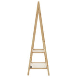 Clothes Rack with Shelves 96x45.5x150.5 cm Bamboo - 45-Degree Angle