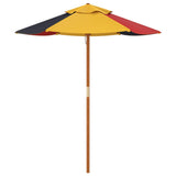 Garden Umbrella for Kids with Wooden Pole Ø120x140 cm - 45-Degree Angle