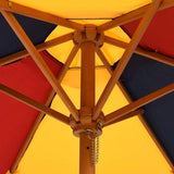 Garden Umbrella for Kids with Wooden Pole Ø120x140 cm - Close-Up Angle