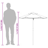 Garden Umbrella for Kids with Wooden Pole Ø120x140 cm - Extra Image