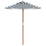 Garden Umbrella for Kids with Wooden Pole Ø120x140 cm - Front View