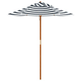 Garden Umbrella for Kids with Wooden Pole Ø120x140 cm - 45-Degree Angle