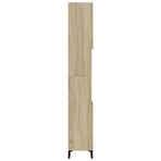 Bathroom Cabinet Sonoma Oak 30x30x190 cm Engineered Wood