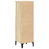 Bathroom Cabinet Sonoma Oak 30x30x100 cm Engineered Wood - Rear View