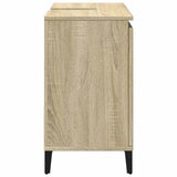Bathroom Cabinet Sonoma Oak 65x33x60 cm Engineered Wood - 45-Degree Angle