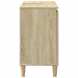 Bathroom Cabinet Sonoma Oak 65x33x60 cm Engineered Wood - 45-Degree Angle