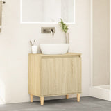 Sink Cabinet Sonoma Oak 58x33x60 cm Engineered Wood - Side View