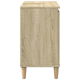 Sink Cabinet Sonoma Oak 58x33x60 cm Engineered Wood - 45-Degree Angle