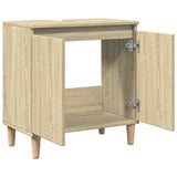 Sink Cabinet Sonoma Oak 58x33x60 cm Engineered Wood - Close-Up Angle