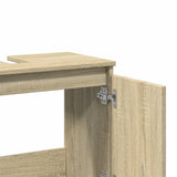 Sink Cabinet Sonoma Oak 58x33x60 cm Engineered Wood - Low Angle