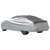 Car Cover for Sedan Hail Protection Full XXL Grey and Silver - Close-Up Angle