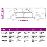 Car Cover for Sedan Hail Protection Full XXL Grey and Silver - Extra Image