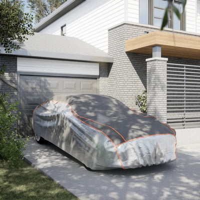 Car Cover for Sedan Hail Protection Full XXL Grey and Silver