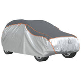 Car Cover for SUV Hail Protection Full L Grey and Silver - Front View