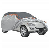 Car Cover for SUV Hail Protection Full L Grey and Silver - Top-Down View