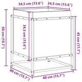 Garden Planter 40x40x50 cm Impregnated Wood Pine - Extra Image