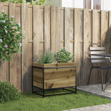 Garden Planter 60x40x50 cm Impregnated Wood Pine - Side View