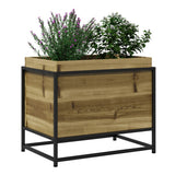 Garden Planter 60x40x50 cm Impregnated Wood Pine - Top-Down View