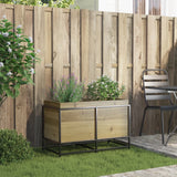 Garden Planter 80x40x50 cm Impregnated Wood Pine - Side View