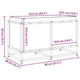 Garden Planter 80x40x50 cm Impregnated Wood Pine - Extra Image