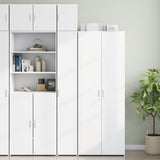 Wall Cabinet White 30x42.5x40 cm Engineered Wood - Side View