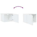 Wall Cabinet White 50x42.5x40 cm Engineered Wood - Close-Up Angle