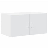 Wall Cabinet White 80x42.5x40 cm Engineered Wood - Front View