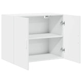Wall Cabinet White 80x42.5x64 cm Engineered Wood - Close-Up Angle