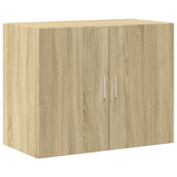 Wall Cabinet Sonoma Oak 80x42.5x64 cm Engineered Wood - Front View