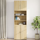Wall Cabinet Sonoma Oak 80x42.5x64 cm Engineered Wood - Side View