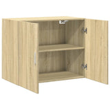 Wall Cabinet Sonoma Oak 80x42.5x64 cm Engineered Wood - Close-Up Angle