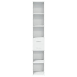 Highboard White 30x42.5x185 cm Engineered Wood