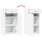 Sideboard White 45x42.5x93 cm Engineered Wood - Close-Up Angle