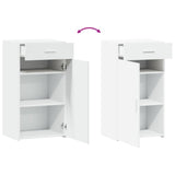 Sideboard White 50x42.5x93 cm Engineered Wood - Close-Up Angle