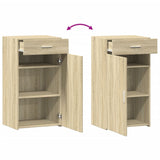 Sideboard Sonoma Oak 50x42.5x93 cm Engineered Wood - Close-Up Angle