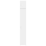 Slim Storage Cabinet White 30x42.5x225 cm Engineered Wood