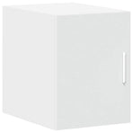 Slim Storage Cabinet White 30x42.5x225 cm Engineered Wood