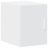Slim Storage Cabinet White 30x42.5x225 cm Engineered Wood - 45-Degree Angle