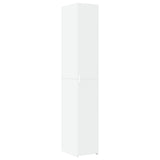 Slim Storage Cabinet White 30x42.5x225 cm Engineered Wood