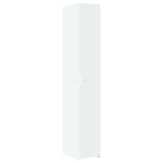 Slim Storage Cabinet White 30x42.5x225 cm Engineered Wood