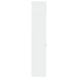 Slim Storage Cabinet White 30x42.5x225 cm Engineered Wood
