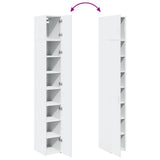 Slim Storage Cabinet White 30x42.5x225 cm Engineered Wood - Extra Image