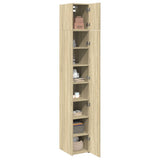 Slim Storage Cabinet Sonoma Oak 30x42.5x225 cm Engineered Wood - Side View