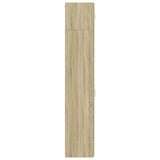 Slim Storage Cabinet Sonoma Oak 30x42.5x225 cm Engineered Wood - Close-Up Angle