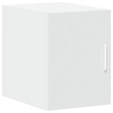 Slim Storage Cabinet White 30x42,5x225 cm Engineered Wood - 45-Degree Angle